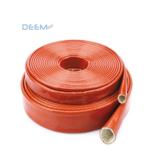 DEEM Electric cable bundling red color silicone fiberglass insulation sleeving